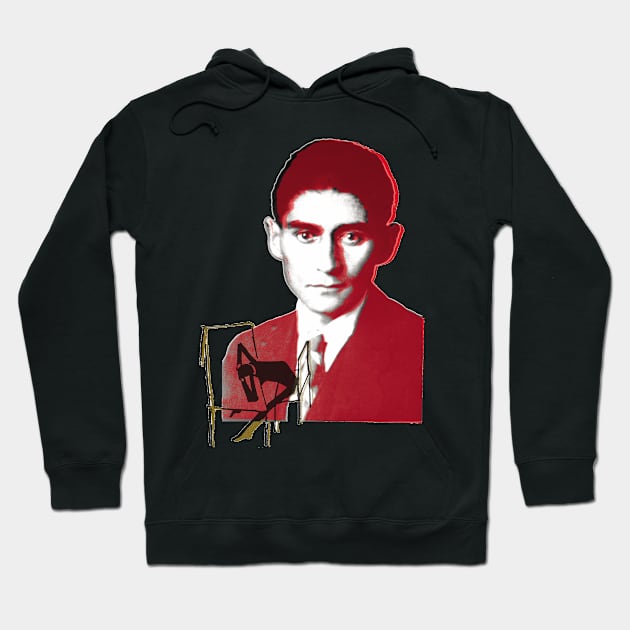 Franz Kafka Collage Portrait Hoodie by Dez53